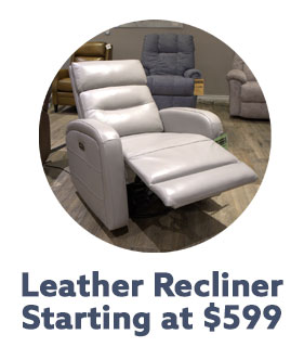Leather Recliners - Starting at $